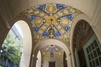 Sutton Hall ceiling mosaic