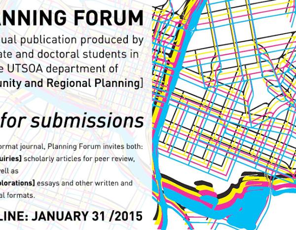Planning Forum call for submissions; deadline January 31