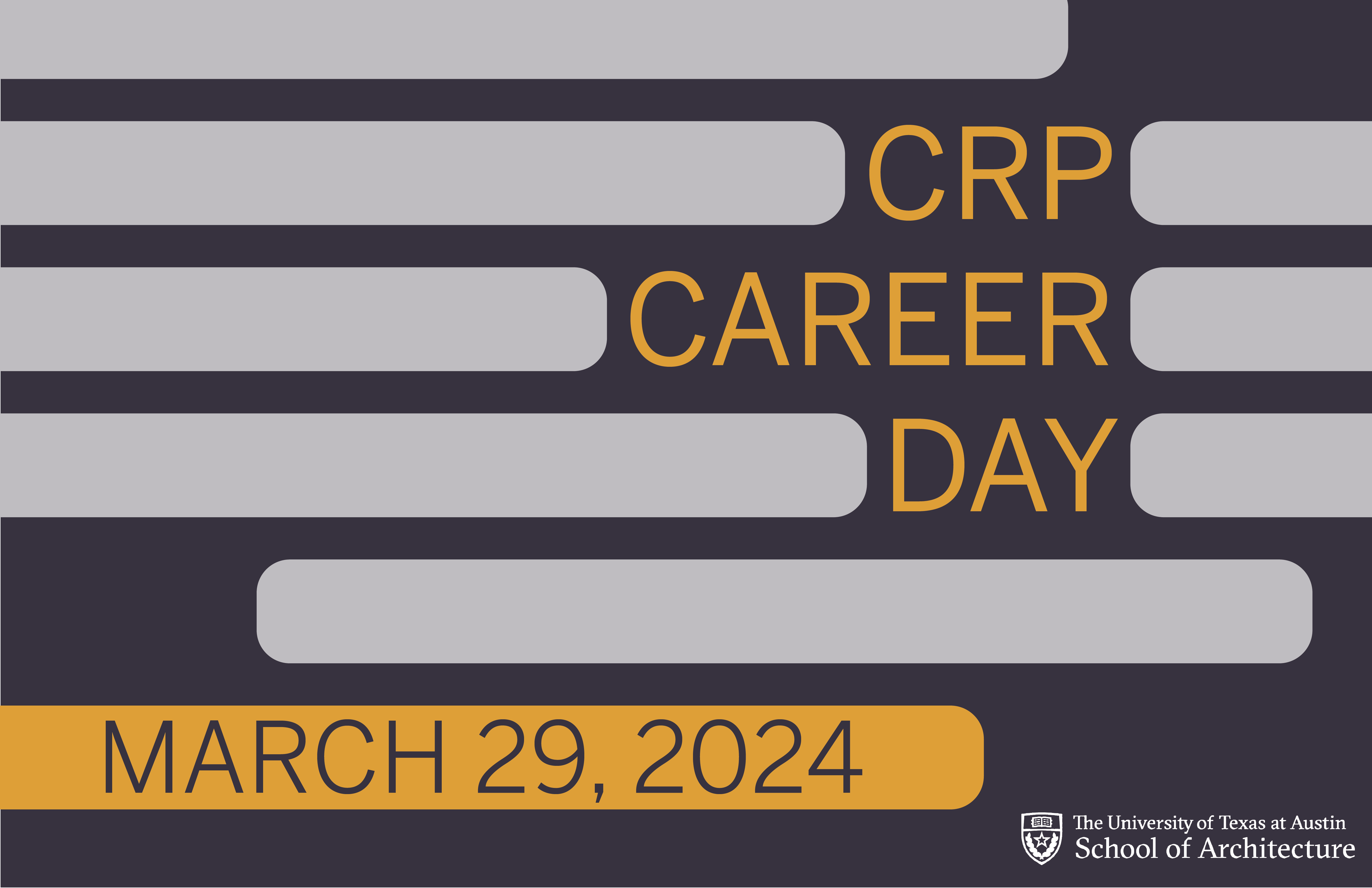 Graphic that reads "CRP Career Day: March 29, 2024"