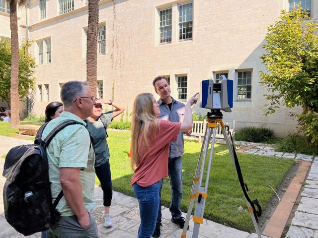 LIDAR in the Goldsmith Courtyard