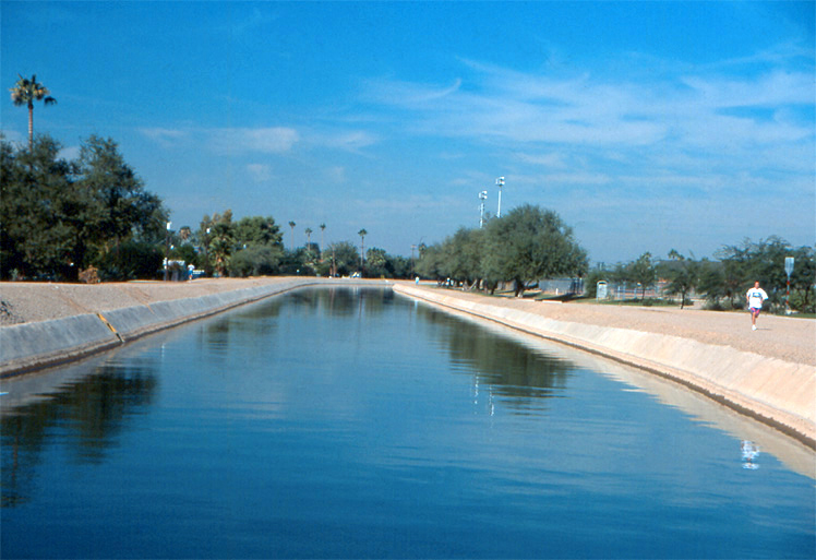 Jogging path, Arizona Canal, Phoenix