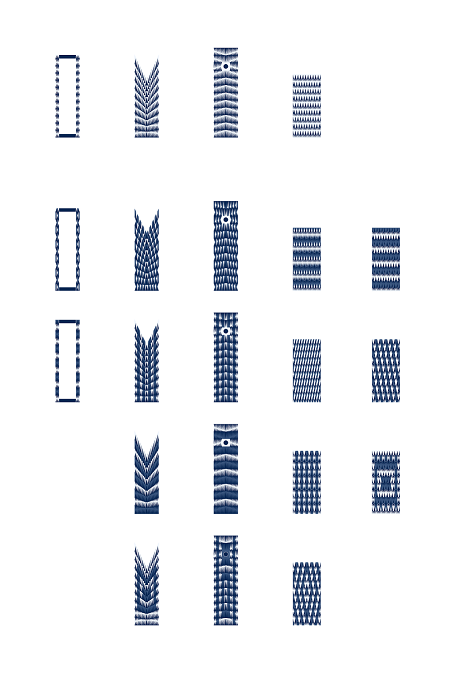 Elevation drawings showing UV graphics, by Double Happiness with Michelle A. Franks (MID ‘23).