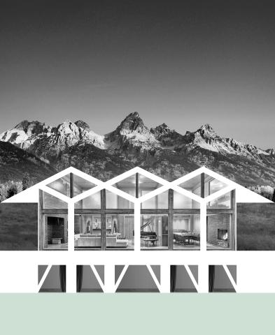 Johnston Marklee, Mountain House Collage, 2023.