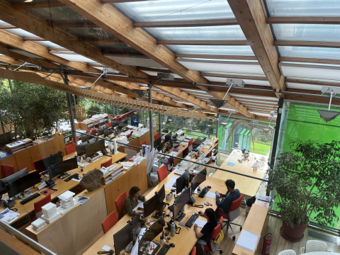 scenes of an office space 