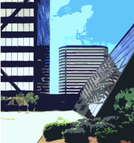view of city buildings