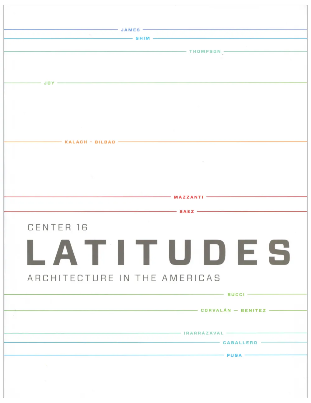 Center 16: LATITUDES