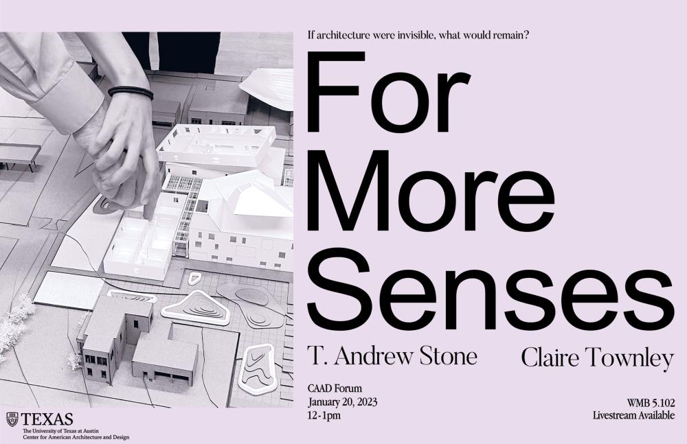 CAAD Forum Poster for "For More Senses"