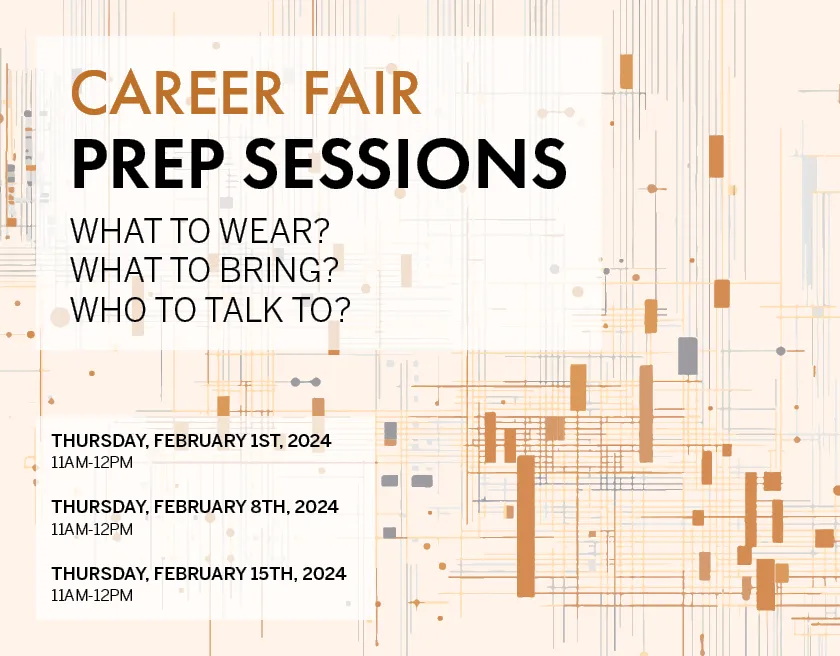 Career Fair Prep Session Graphic