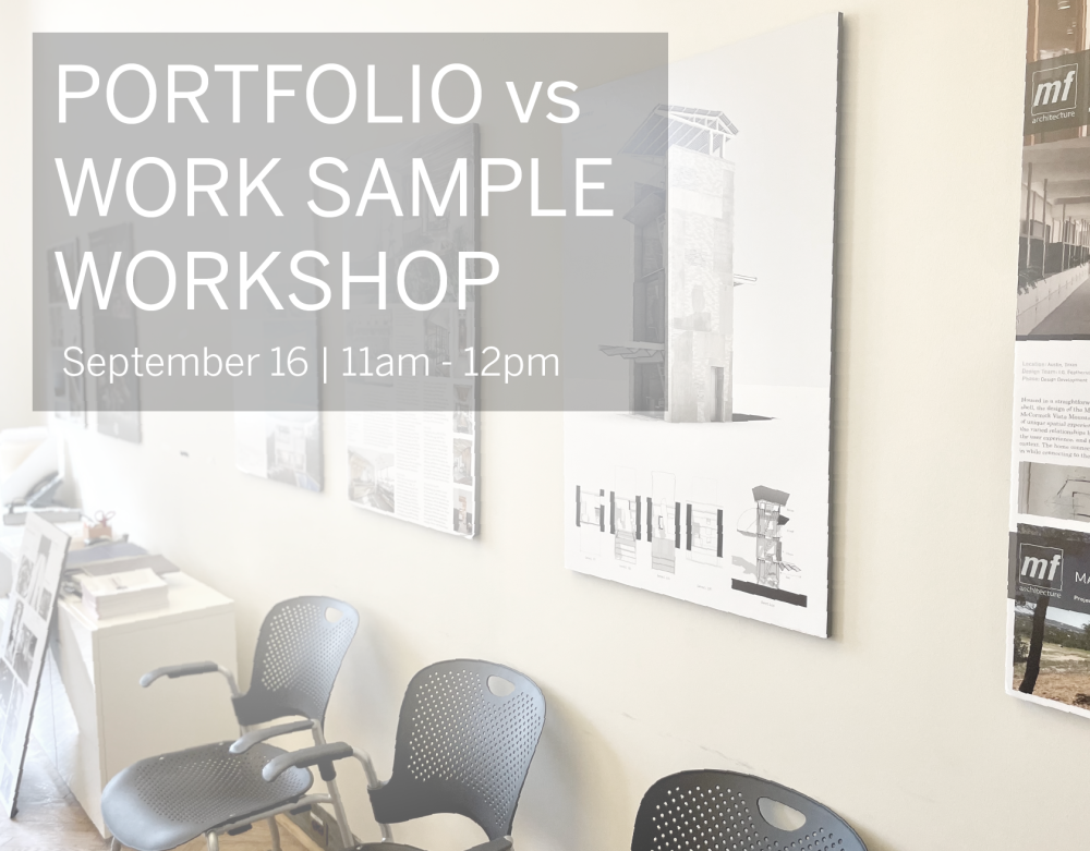 Portfolio vs. Work Sample Workshop