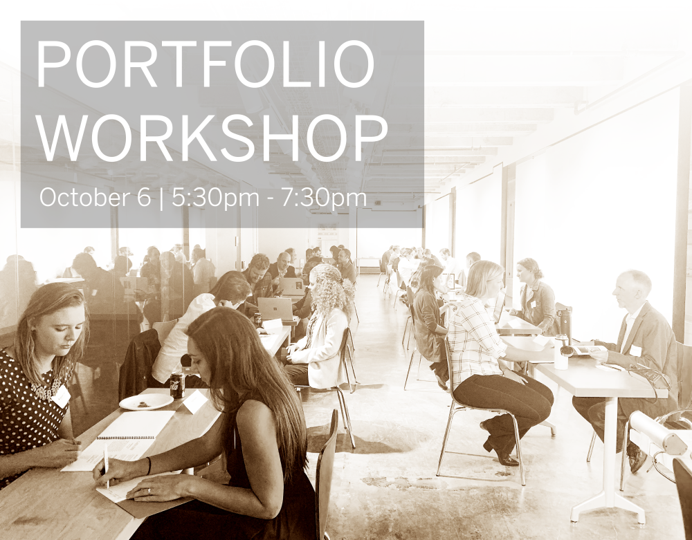 graphic of a portfolio workshop