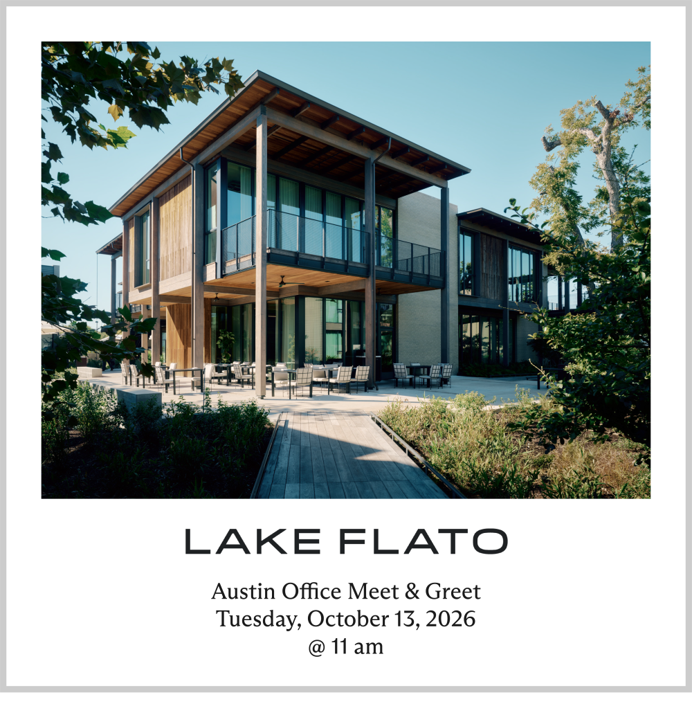 House with text lake flato