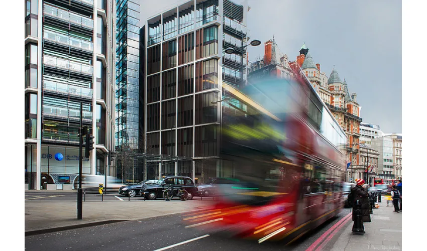 Long Exposure Bus Photograph