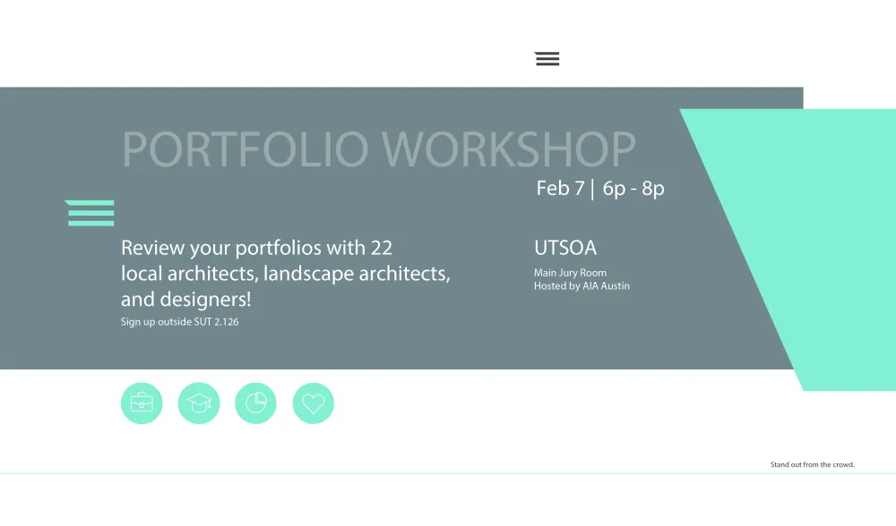 AIA Austin + UTSOA Student Portfolio Reviews - Wednesday, February 7 at 6pm