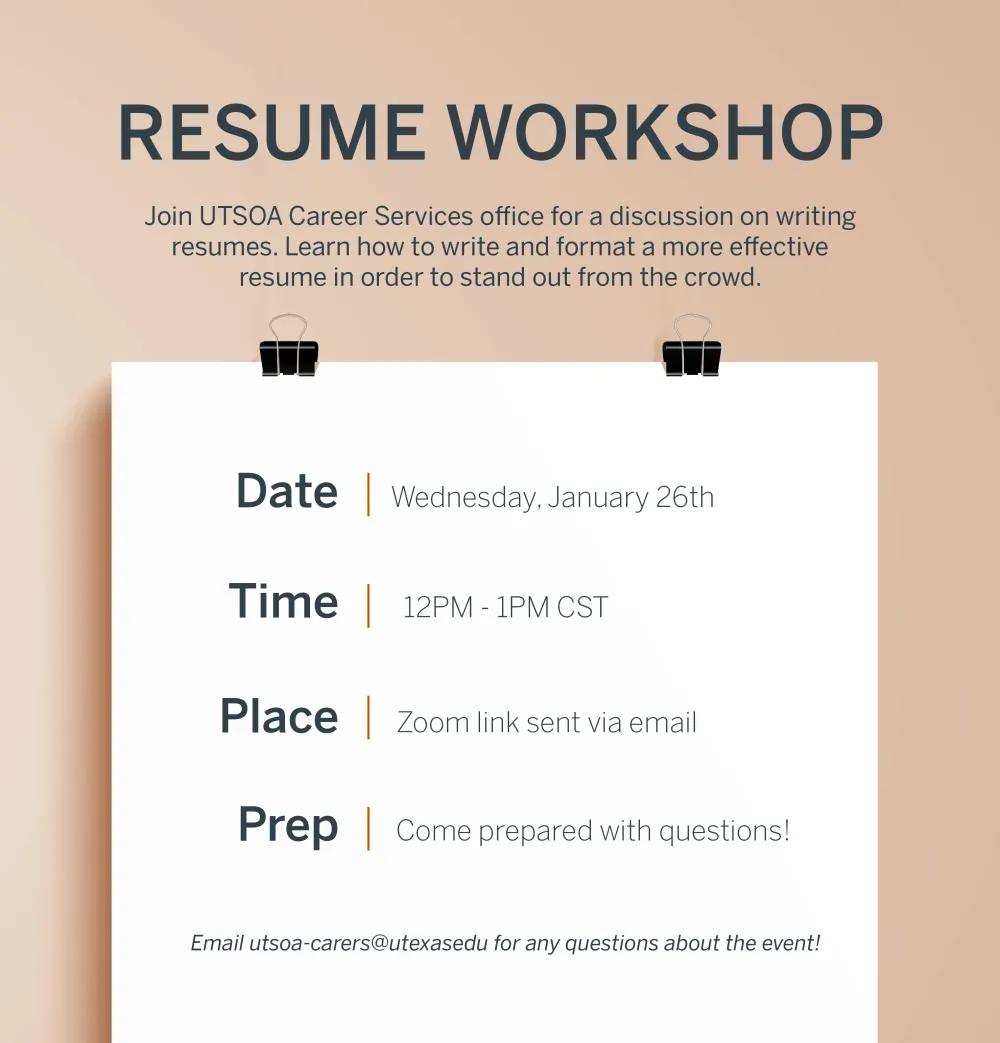 resume workshop