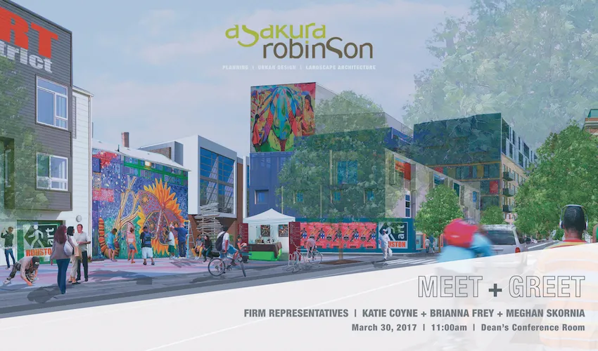 Asakura Robinson firm talk - Thursday, March 30 - 11am - GOL 2.308
