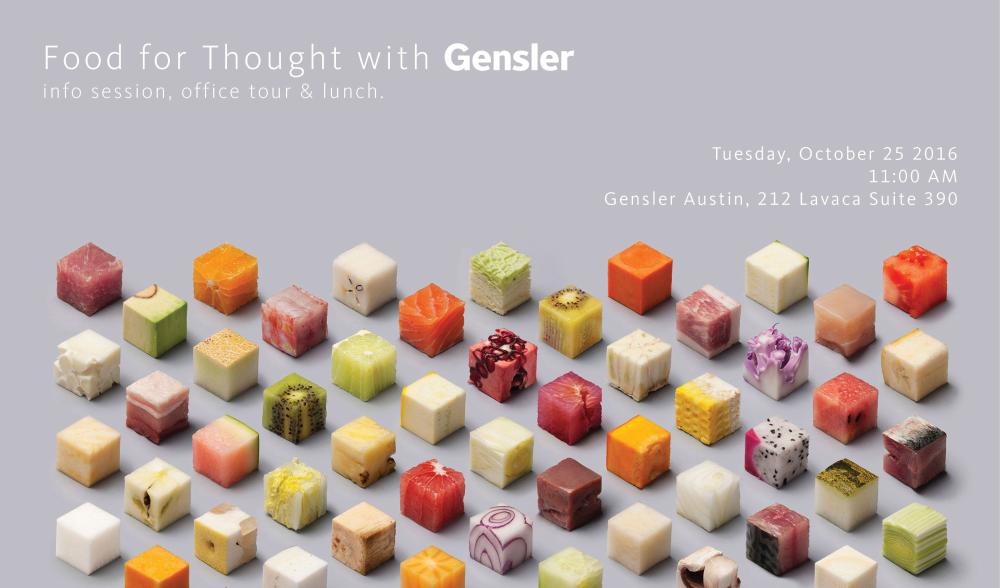 Gensler Firm Visit - Tuesday, October 25 at 11am