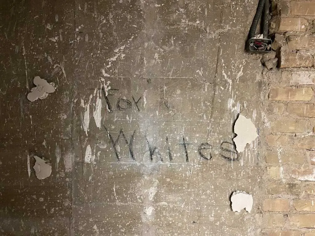 "For Whites" signage discovered in Battle Hall