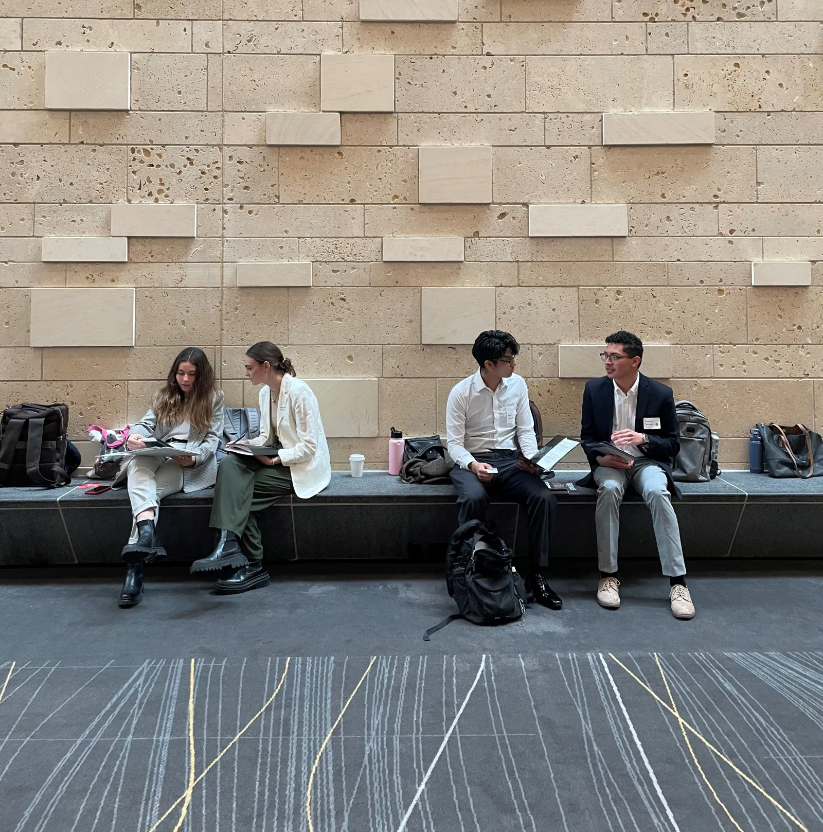 Architecture students at Career Fair
