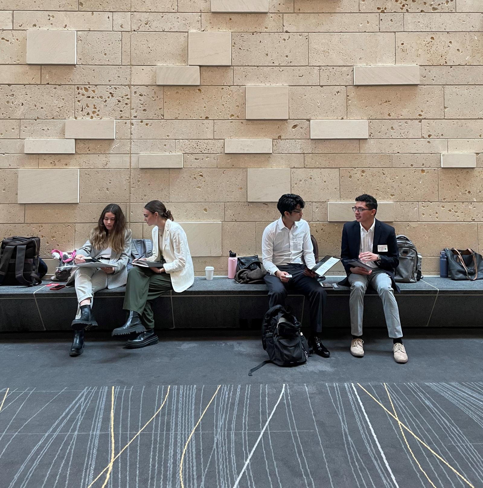Architecture students at Career Fair