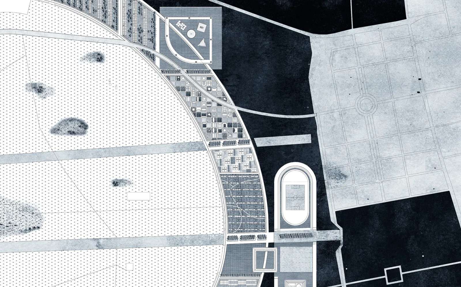 Master plan for the reuse of the former Airport Berlin Tempelhof, Berlin, Germany.