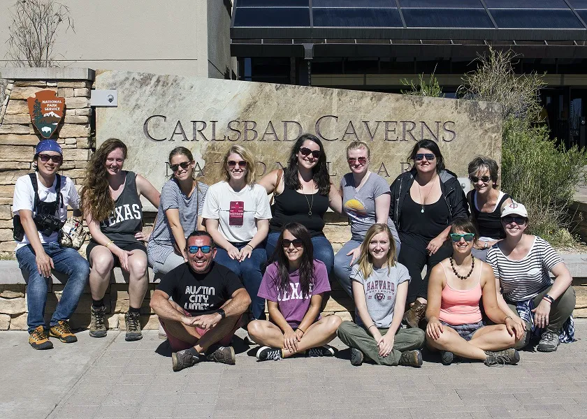 Students at Carlsbad Caverns National Park