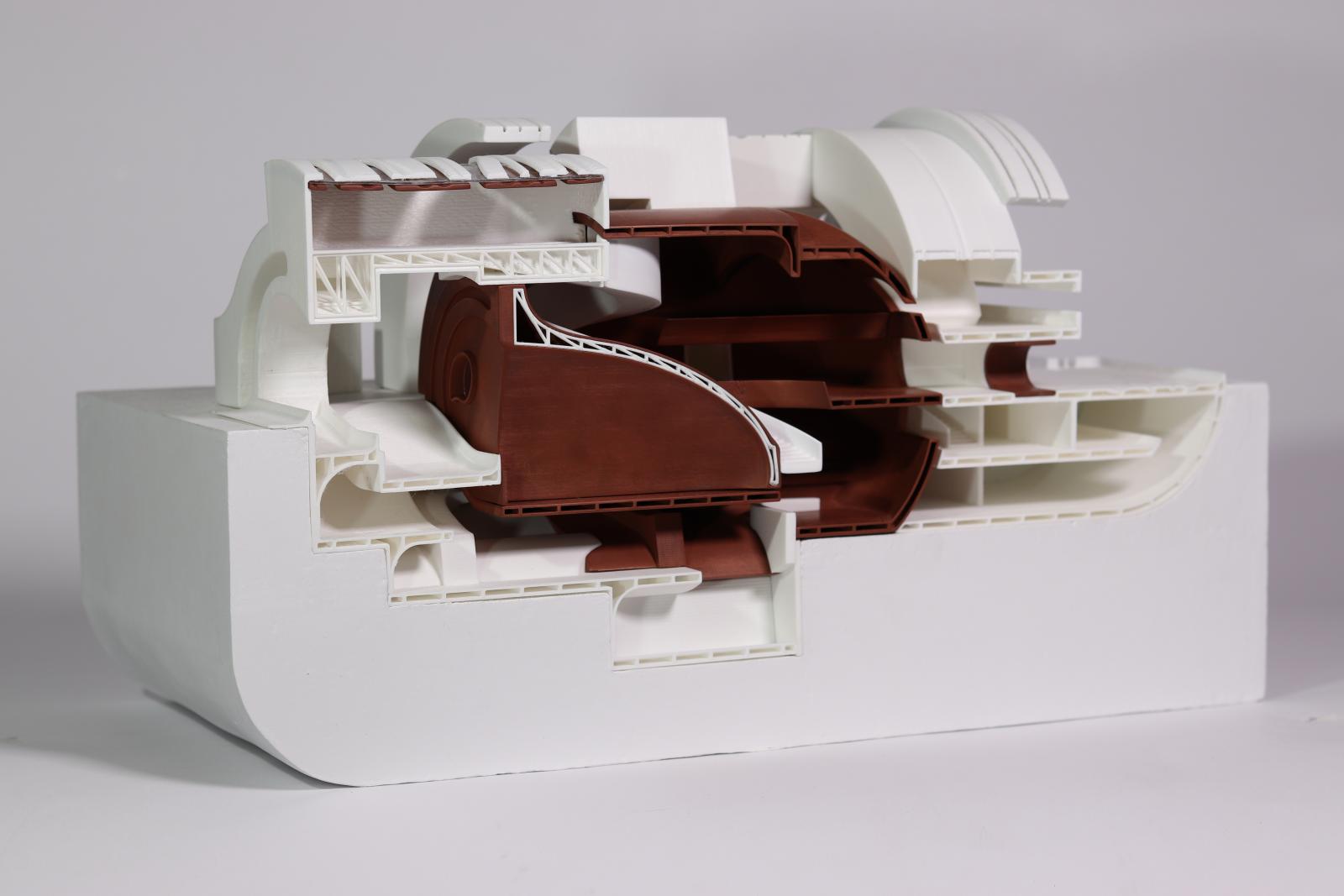 Cross-section of a complex structure