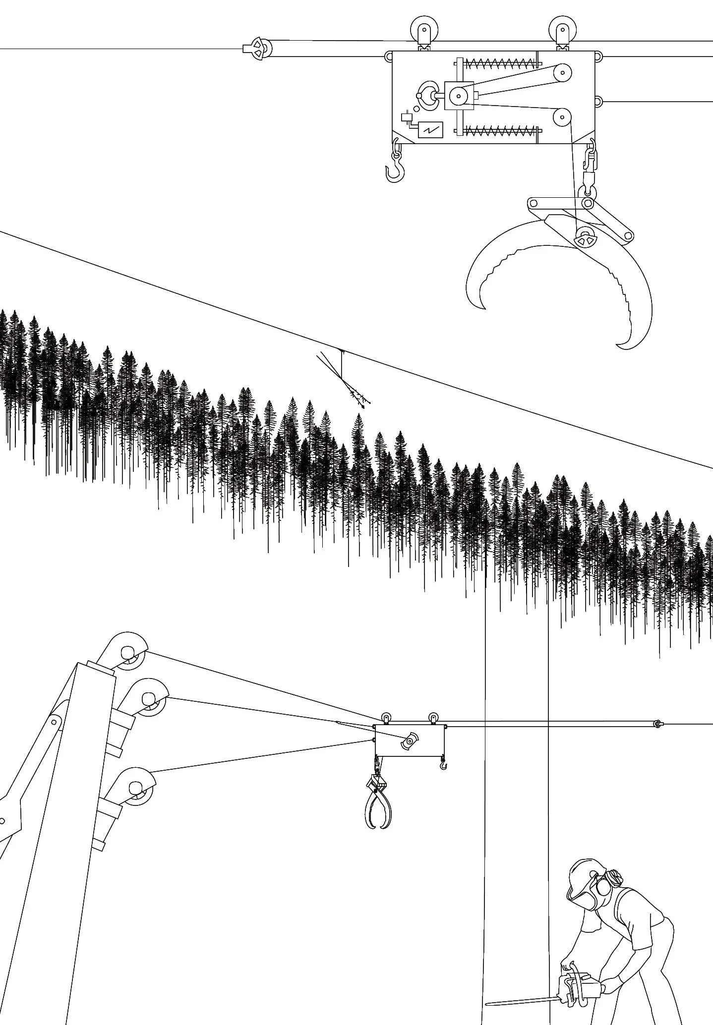 Simple visualization of labor within the mass timber supply chain