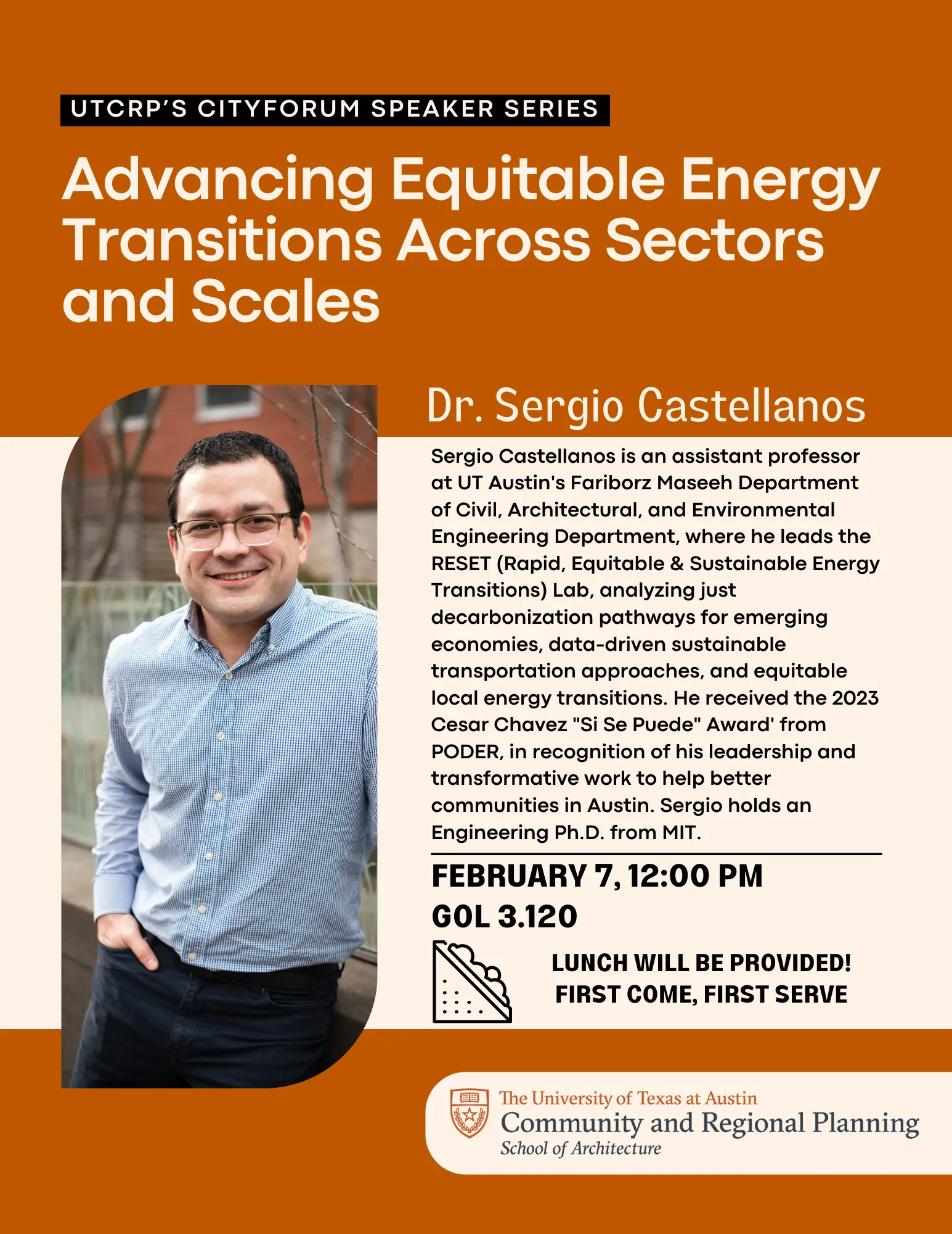 Sergio Castellanos City Forum Poster