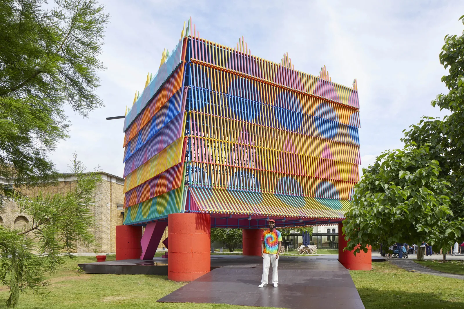 Exterior of colour palace