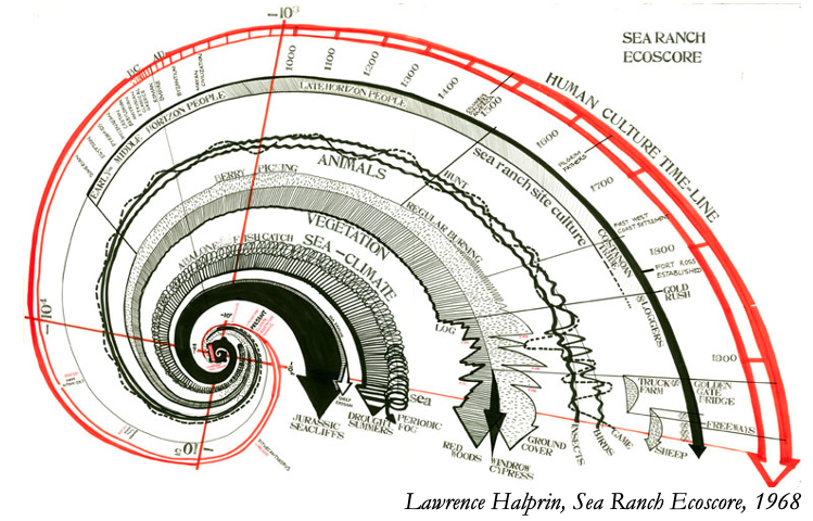 artistic map of the sea floor in the shape of a nautilus