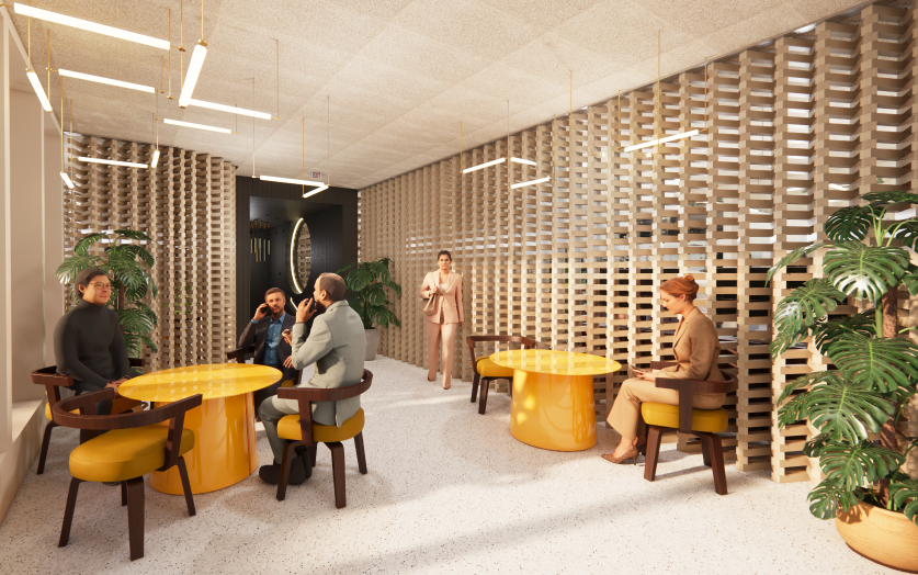 “Temporary Tech Pavilion” by Ashley Marie Sparks in collaboration with Cameron Farr for Professor Alison Gaskins & Marla Smith’s Technical Studio