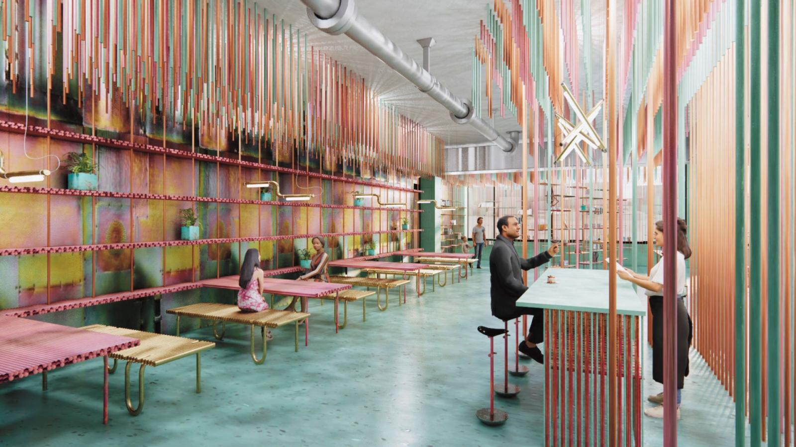 “Informal Retail - Adaptive Reuse” by Ashley Marie Sparks for Professor Agustina Roderiguez’s Design Core IV