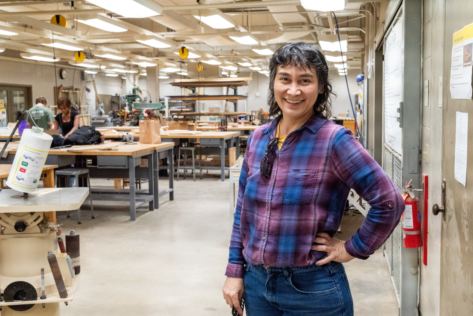 Andrea Nelson in the Build Lab