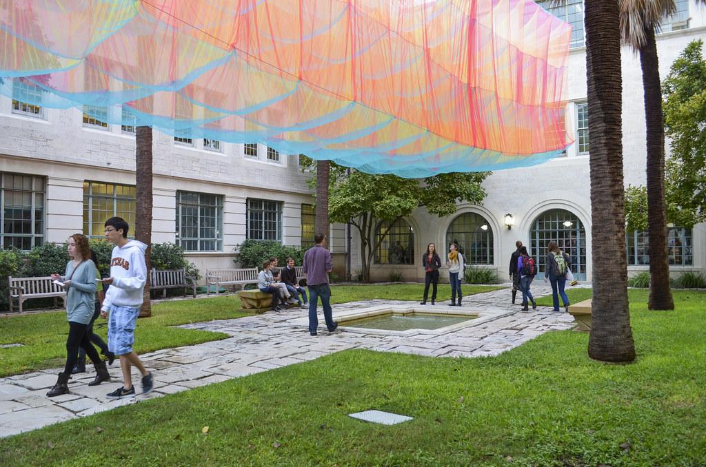 Curtains in the Goldsmith Courtyard
