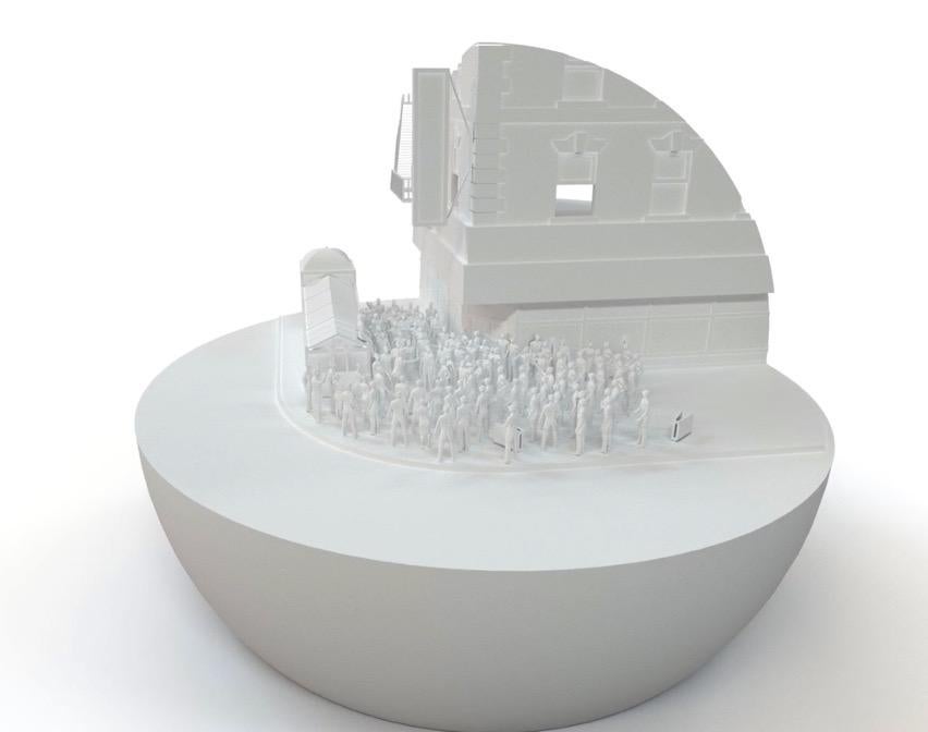 Harlem Street Corner, Digital Model (1938)