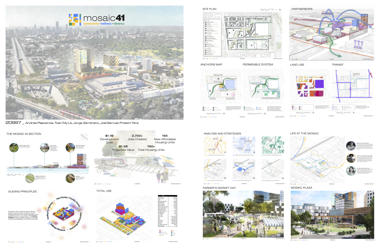 A rendering entitled Mosaic41. It features digital drawings and designs.