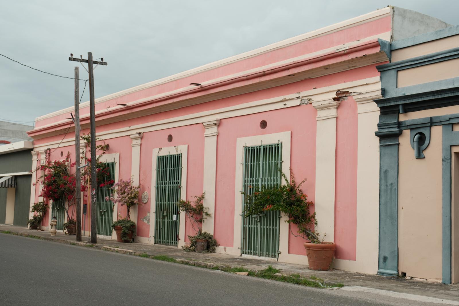 Pink building in Puerto Rico