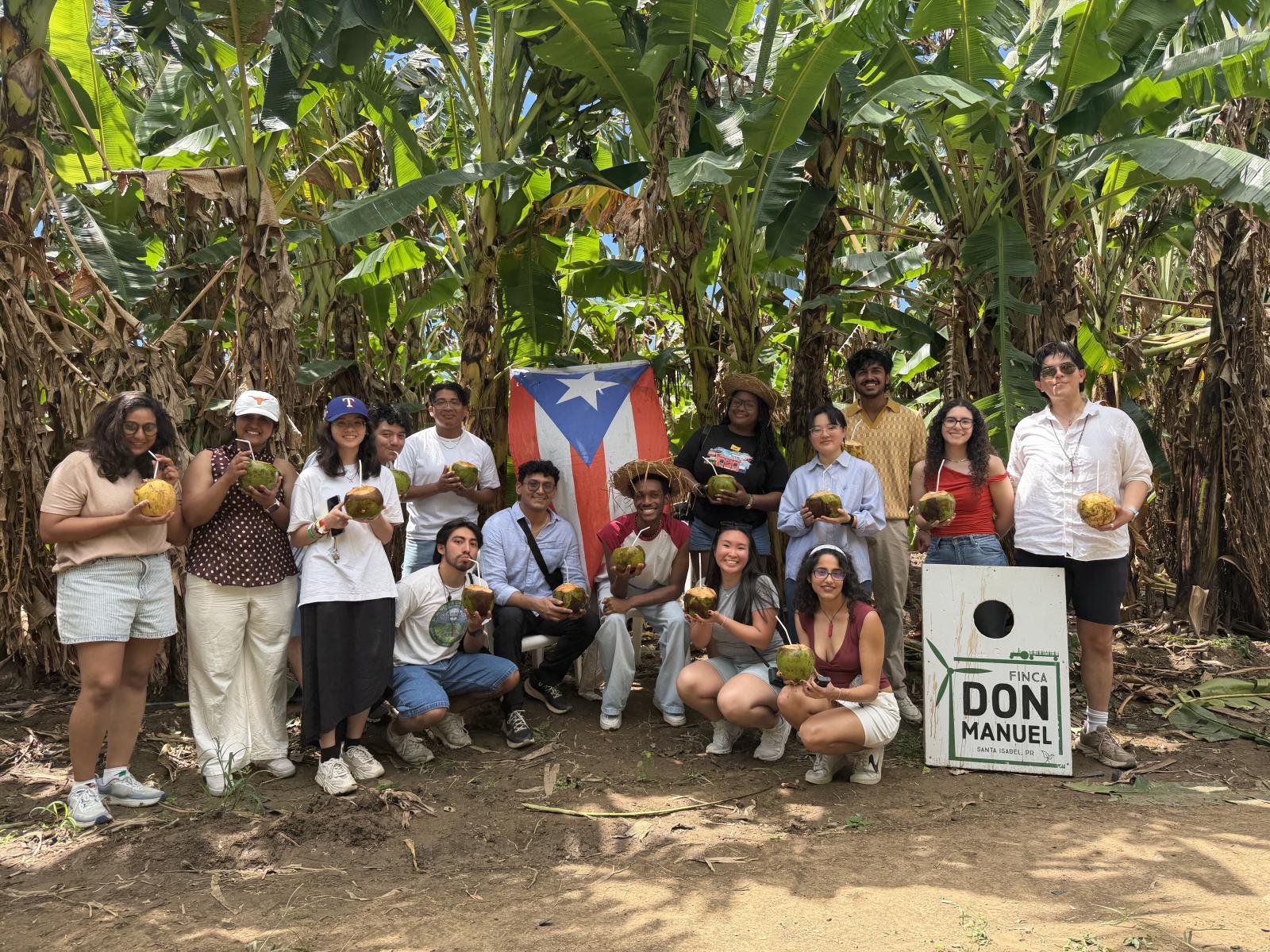 Group of a dozen or so students in Puerto Rico 