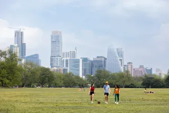 UT Students at Zilker Park