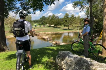 Student Site Visit to Georgetown on Bikes