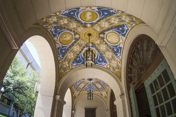 Sutton Hall ceiling mosaic