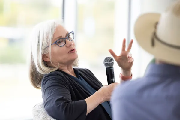 Dean Michelle Addington speaking at SXSW