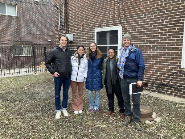 UTSOA's HUD competition student team at the site in Chicago, Illinois