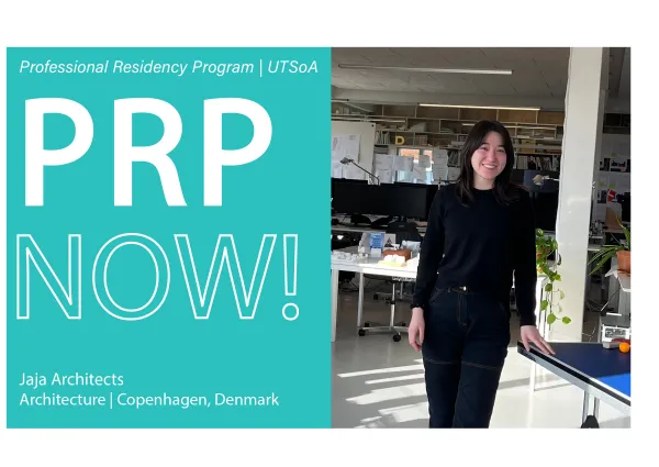 A woman in an office side-by-side with a graphic that reads "PRP Now!"