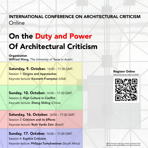 On the Duty and Power of Architectural Criticism Graphic