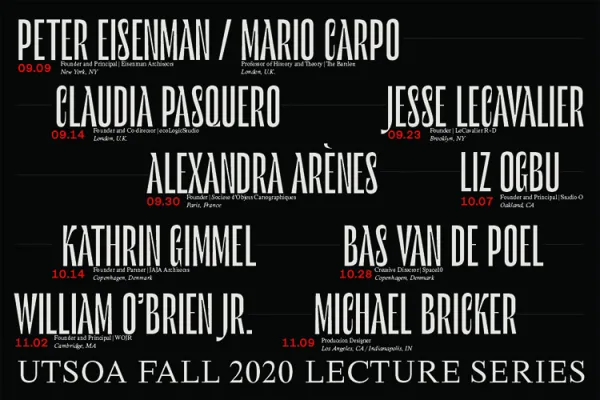 Fall 2020 Lecture Series Poster