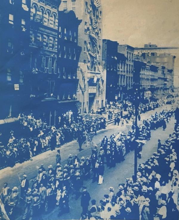 Opening day at the Bialystoker Old Age Home on Manhattan's Lower East Side, 1931. The Bialystoker Home served elderly Jewish migrants from the Polish city of Bialystok.