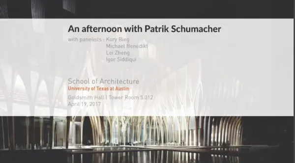 Patrik Schumacher Video Intro