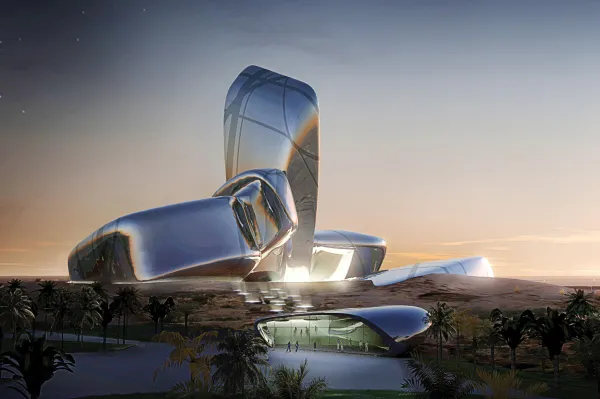  The King Abdulaziz Center for World Culture (2017). Photo: Snøhetta and MIR 