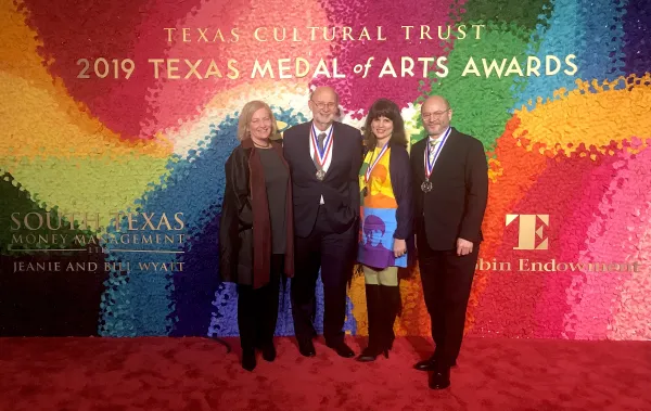 Michelle Addington, Stephen Harrigan, Craig Dykers, Elaine Molinar on Red Carpet